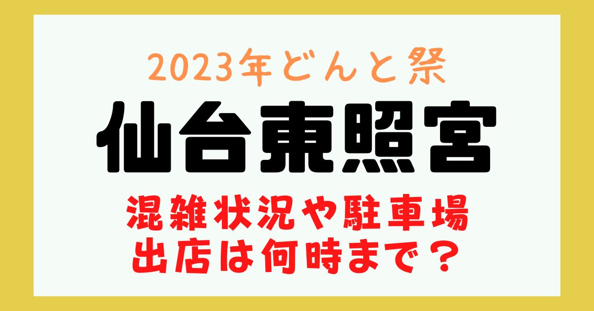 仙台東照宮 どんと祭 混雑