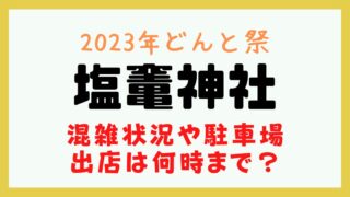 塩竃神社 どんと祭 混雑
